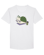 Funny Leaf Sheep Sea Slug Gym Cartoon Cute Marine Fitness Workout Humor Tricou mânecă scurtă guler larg Bărbat Skater