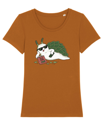Funny Relaxing Leaf Sheep Sea Slug Cartoon Cute Ocean Animal TV Snack Humor Roasted Orange