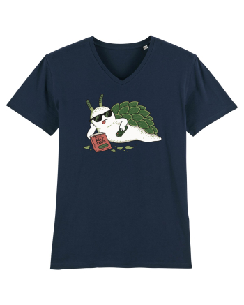 Funny Relaxing Leaf Sheep Sea Slug Cartoon Cute Ocean Animal TV Snack Humor French Navy