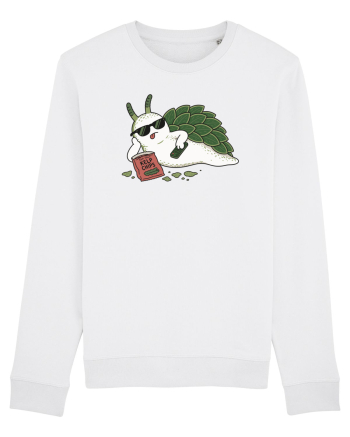 Funny Relaxing Leaf Sheep Sea Slug Cartoon Cute Ocean Animal TV Snack Humor White
