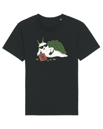 Funny Relaxing Leaf Sheep Sea Slug Cartoon Cute Ocean Animal TV Snack Humor Black