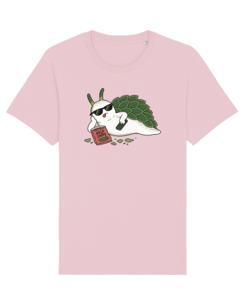 Funny Relaxing Leaf Sheep Sea Slug Cartoon Cute Ocean Animal TV Snack Humor Cotton Pink