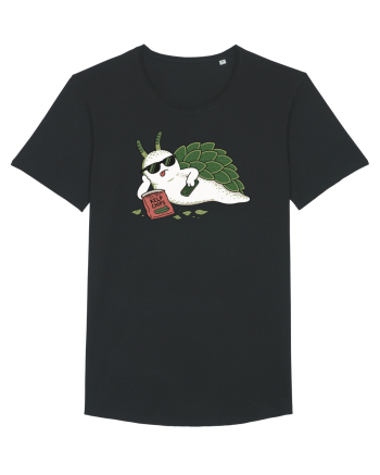 Funny Relaxing Leaf Sheep Sea Slug Cartoon Cute Ocean Animal TV Snack Humor Black