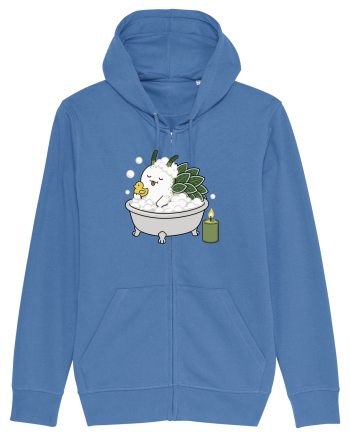 Funny Leaf Sheep Sea Slug Spa Day Cartoon Cute Ocean Life Bright Blue