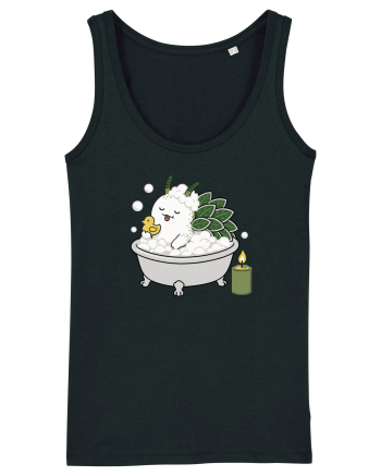 Funny Leaf Sheep Sea Slug Spa Day Cartoon Cute Ocean Life Black