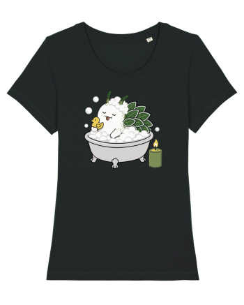 Funny Leaf Sheep Sea Slug Spa Day Cartoon Cute Ocean Life Black