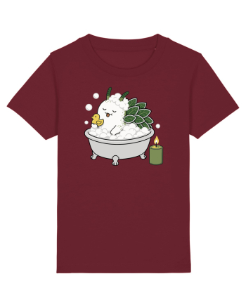 Funny Leaf Sheep Sea Slug Spa Day Cartoon Cute Ocean Life Burgundy