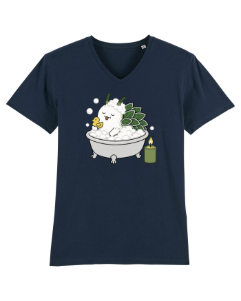 Funny Leaf Sheep Sea Slug Spa Day Cartoon Cute Ocean Life French Navy