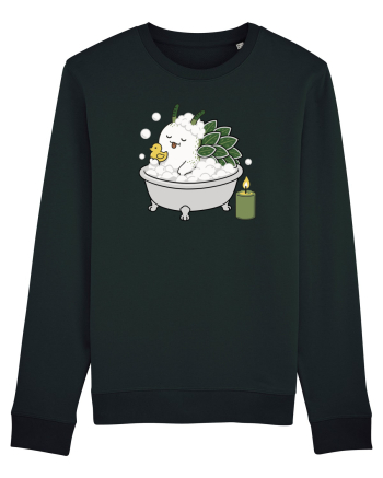 Funny Leaf Sheep Sea Slug Spa Day Cartoon Cute Ocean Life Black