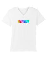 Rainbow  Tricou mânecă scurtă guler V Bărbat Presenter