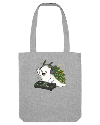 Funny DJ Leaf Sheep Sea Slug Cartoon Cute Music Lover Ocean Animal Heather Grey