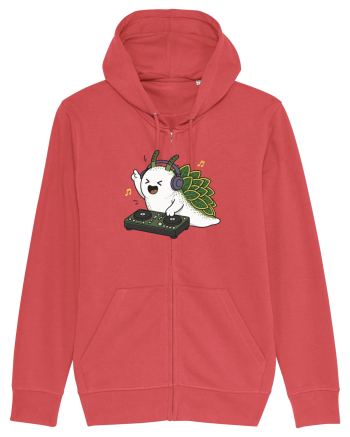 Funny DJ Leaf Sheep Sea Slug Cartoon Cute Music Lover Ocean Animal Carmine Red