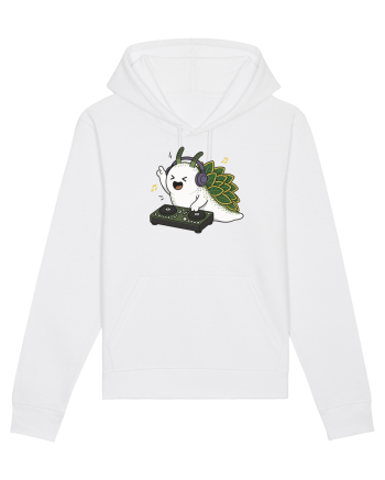 Funny DJ Leaf Sheep Sea Slug Cartoon Cute Music Lover Ocean Animal White