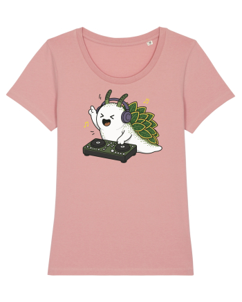 Funny DJ Leaf Sheep Sea Slug Cartoon Cute Music Lover Ocean Animal Canyon Pink