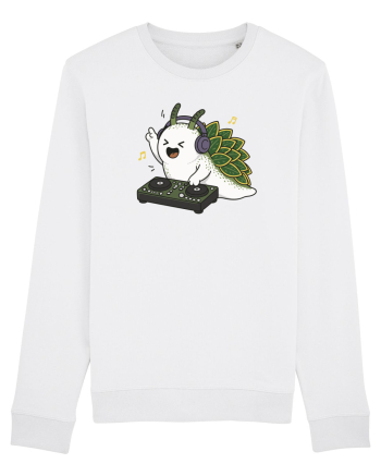 Funny DJ Leaf Sheep Sea Slug Cartoon Cute Music Lover Ocean Animal White