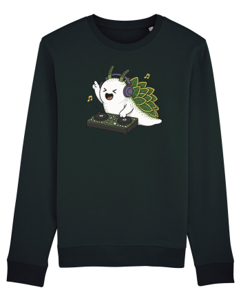 Funny DJ Leaf Sheep Sea Slug Cartoon Cute Music Lover Ocean Animal Black