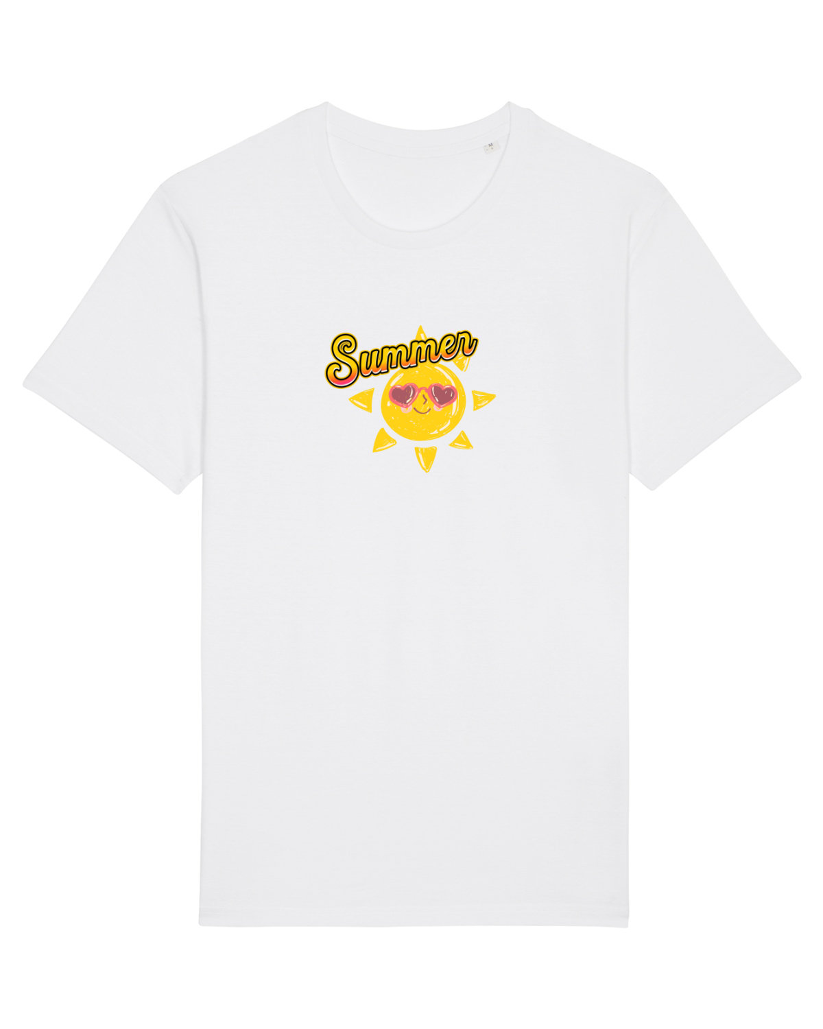 Tricou mânecă scurtă Unisex Rocker White
