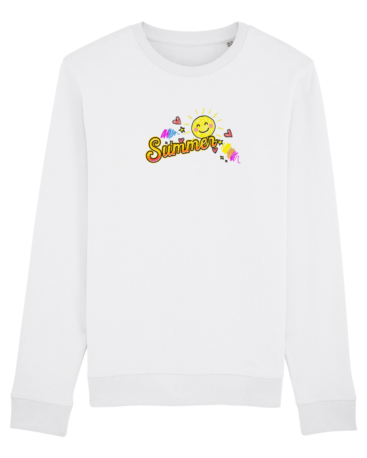 Bluză mânecă lungă Unisex Rise White