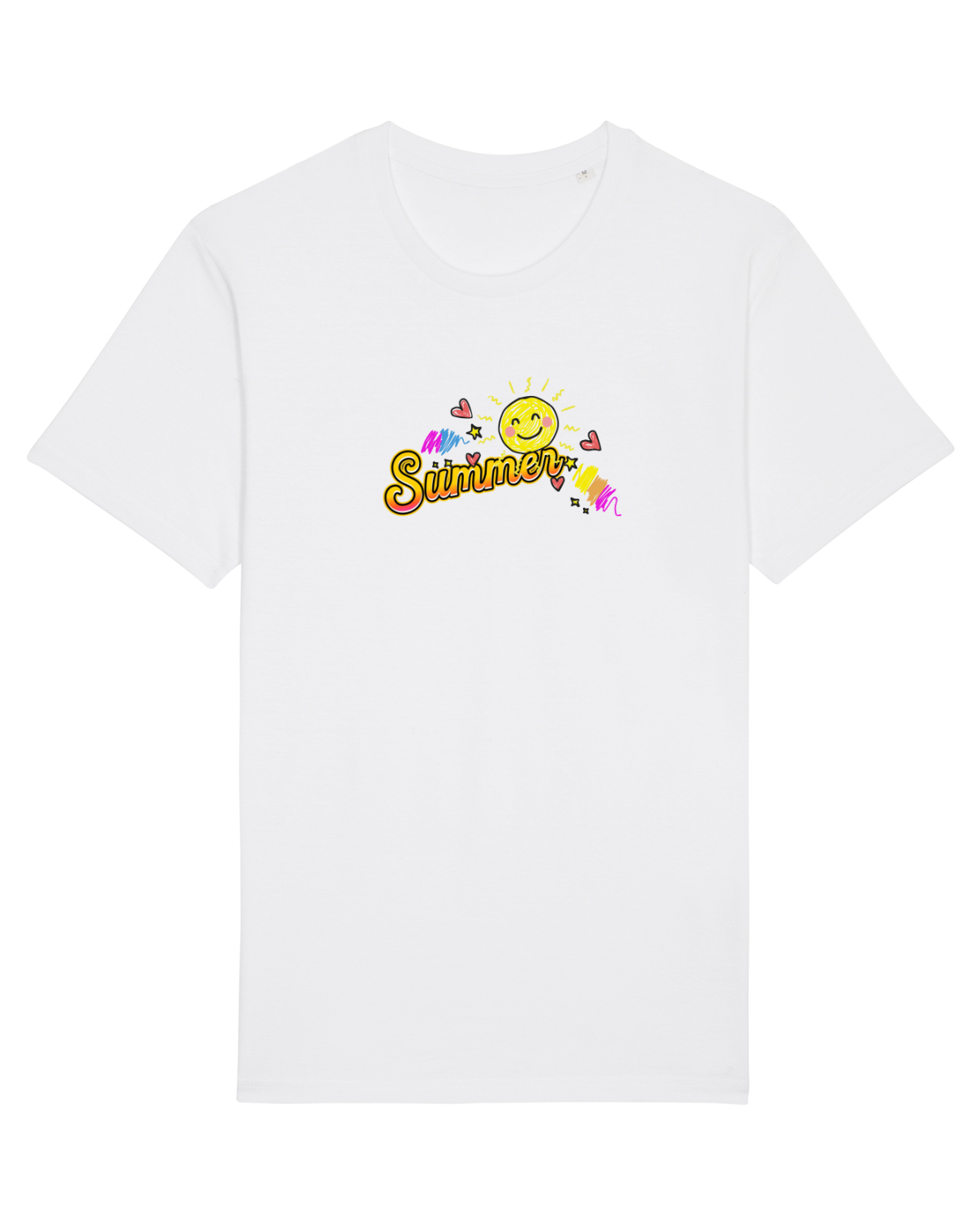 Tricou mânecă scurtă Unisex Rocker White