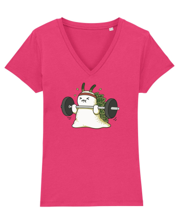 Funny Weightlifting Leaf Sheep Sea Slug Cartoon Cute Gym Ocean Raspberry