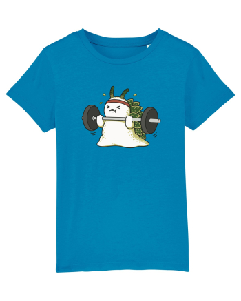 Funny Weightlifting Leaf Sheep Sea Slug Cartoon Cute Gym Ocean Azur
