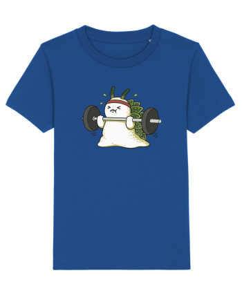 Funny Weightlifting Leaf Sheep Sea Slug Cartoon Cute Gym Ocean Majorelle Blue