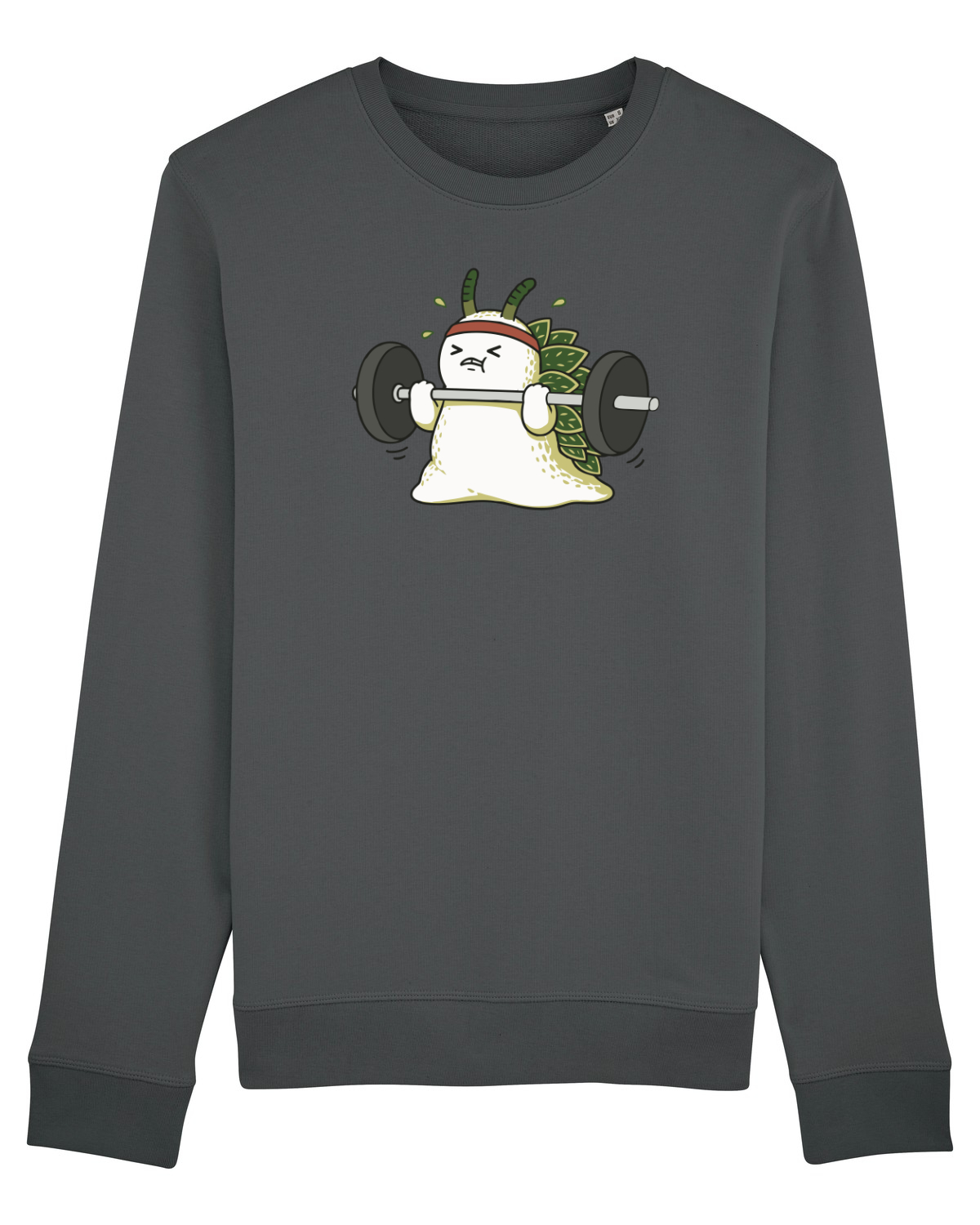 Bluză mânecă lungă Unisex Rise Anthracite