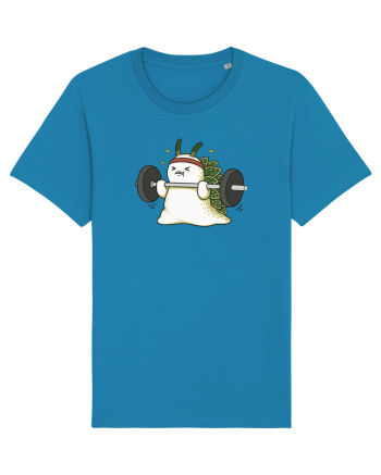 Funny Weightlifting Leaf Sheep Sea Slug Cartoon Cute Gym Ocean Azur