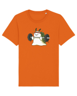 Funny Weightlifting Leaf Sheep Sea Slug Cartoon Cute Gym Ocean Tricou mânecă scurtă Unisex Rocker