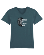 Disciplină azi. Libertate mâine. Tricou mânecă scurtă guler V Bărbat Presenter