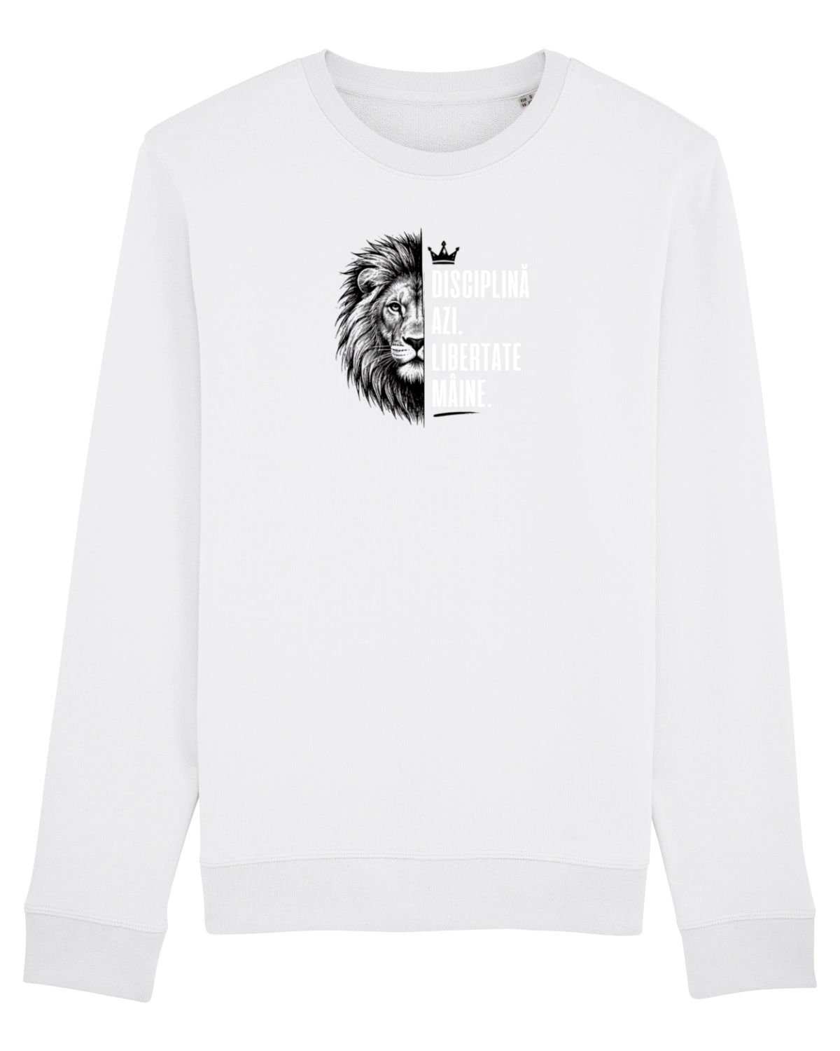 Bluză mânecă lungă Unisex Rise White
