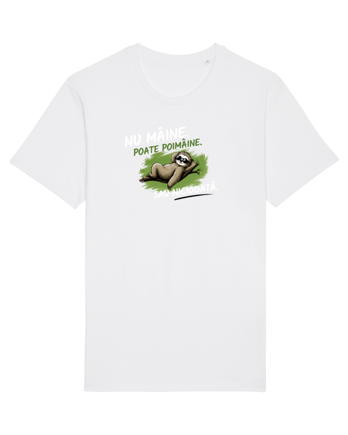 Tricou mânecă scurtă Unisex Rocker White