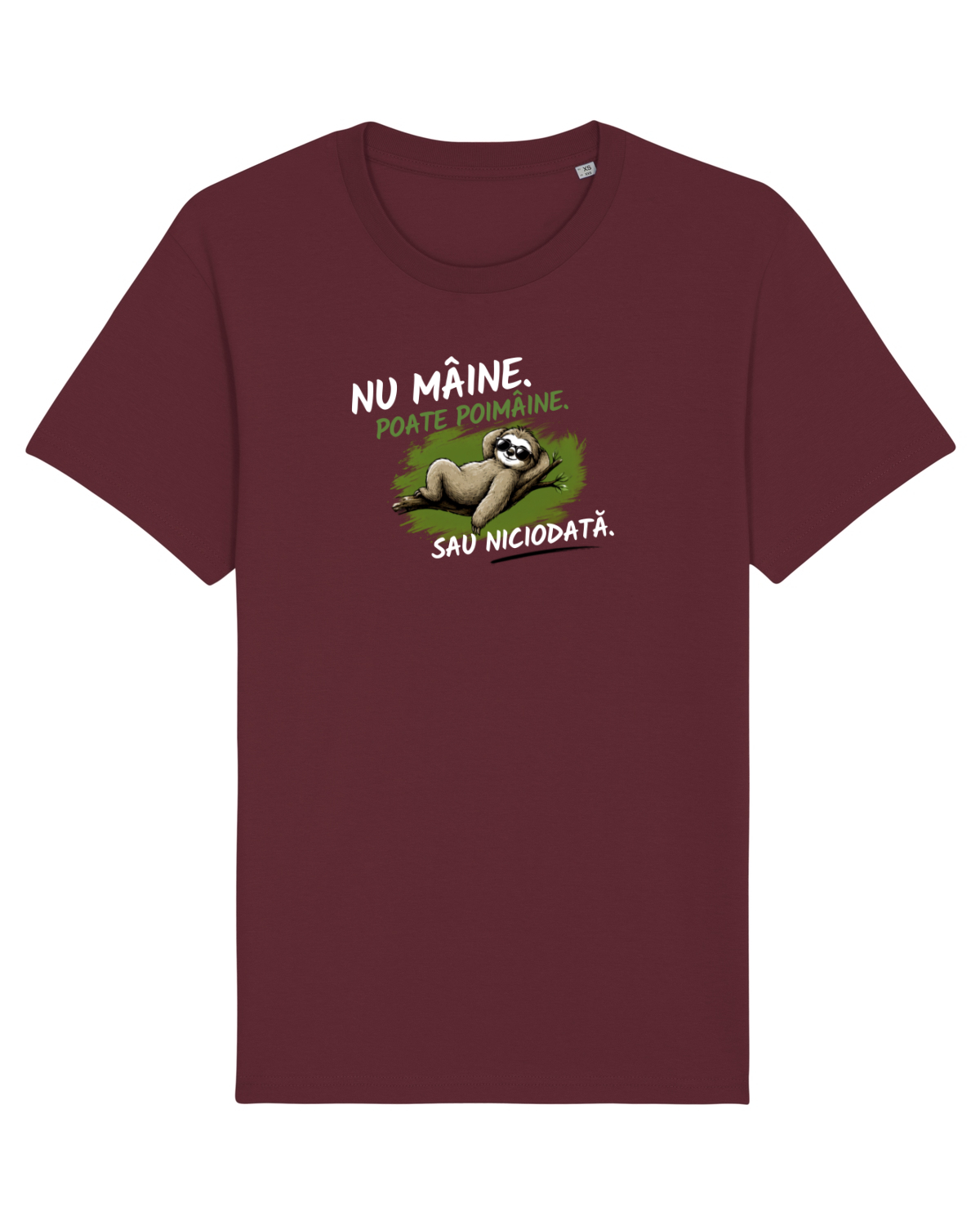 Tricou mânecă scurtă Unisex Rocker Burgundy