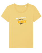 Nu perfect. Doar autentic. Tricou mânecă scurtă guler larg fitted Damă Expresser