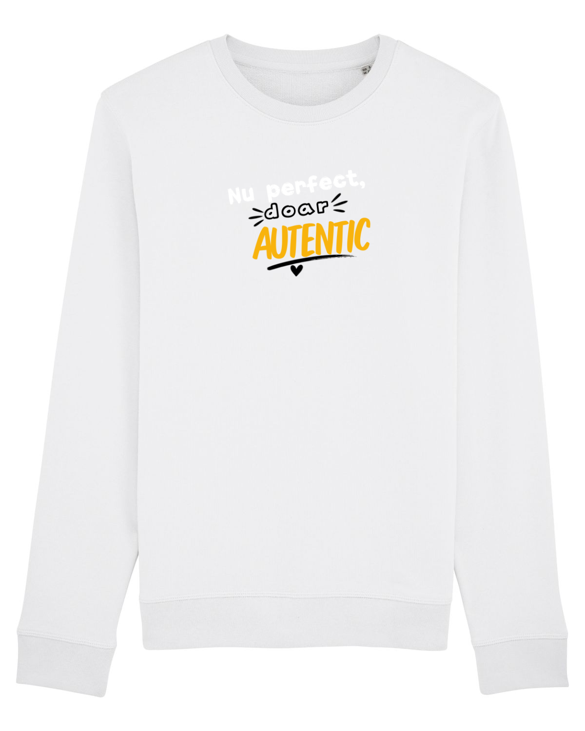Bluză mânecă lungă Unisex Rise White