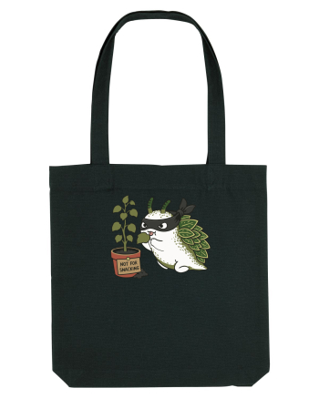 Funny Leaf Sea Slug Plant Thief Cartoon Cute Garden Ocean Animal Black