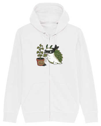 Funny Leaf Sea Slug Plant Thief Cartoon Cute Garden Ocean Animal White