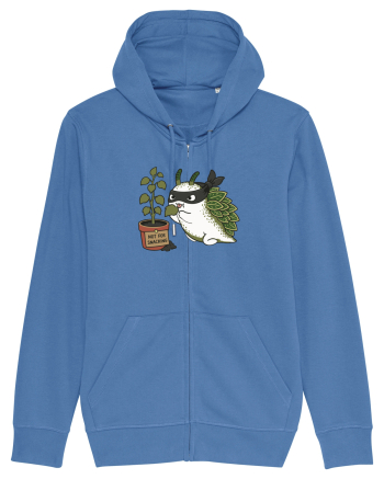 Funny Leaf Sea Slug Plant Thief Cartoon Cute Garden Ocean Animal Bright Blue