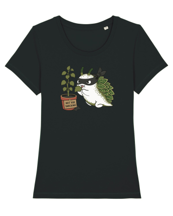 Funny Leaf Sea Slug Plant Thief Cartoon Cute Garden Ocean Animal Black