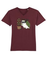 Funny Leaf Sea Slug Plant Thief Cartoon Cute Garden Ocean Animal Tricou mânecă scurtă guler V Bărbat Presenter