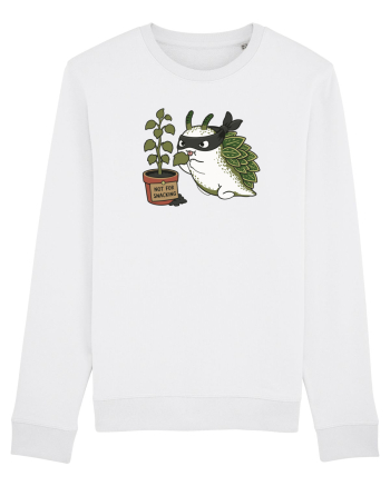 Funny Leaf Sea Slug Plant Thief Cartoon Cute Garden Ocean Animal White