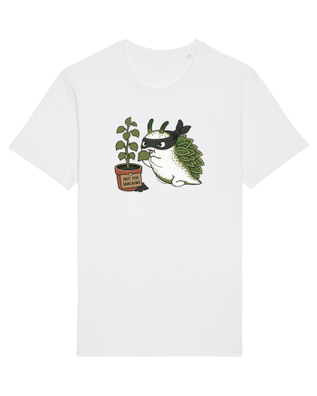 Funny Leaf Sea Slug Plant Thief Cartoon Cute Garden Ocean Animal White