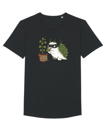 Funny Leaf Sea Slug Plant Thief Cartoon Cute Garden Ocean Animal Black