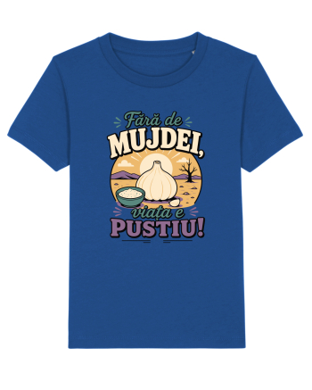 Fără de Mujdei, Viața e Pustiu! Funny Romanian Garlic Sauce Quote Majorelle Blue