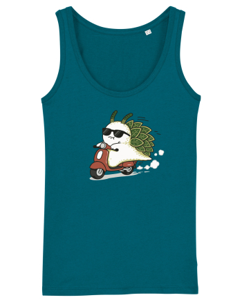 Funny Leaf Sea Slug Riding Scooter Cute Ocean Animal Summer Ocean Depth