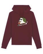 Funny Leaf Sea Slug Riding Scooter Cute Ocean Animal Summer Hanorac Unisex Drummer