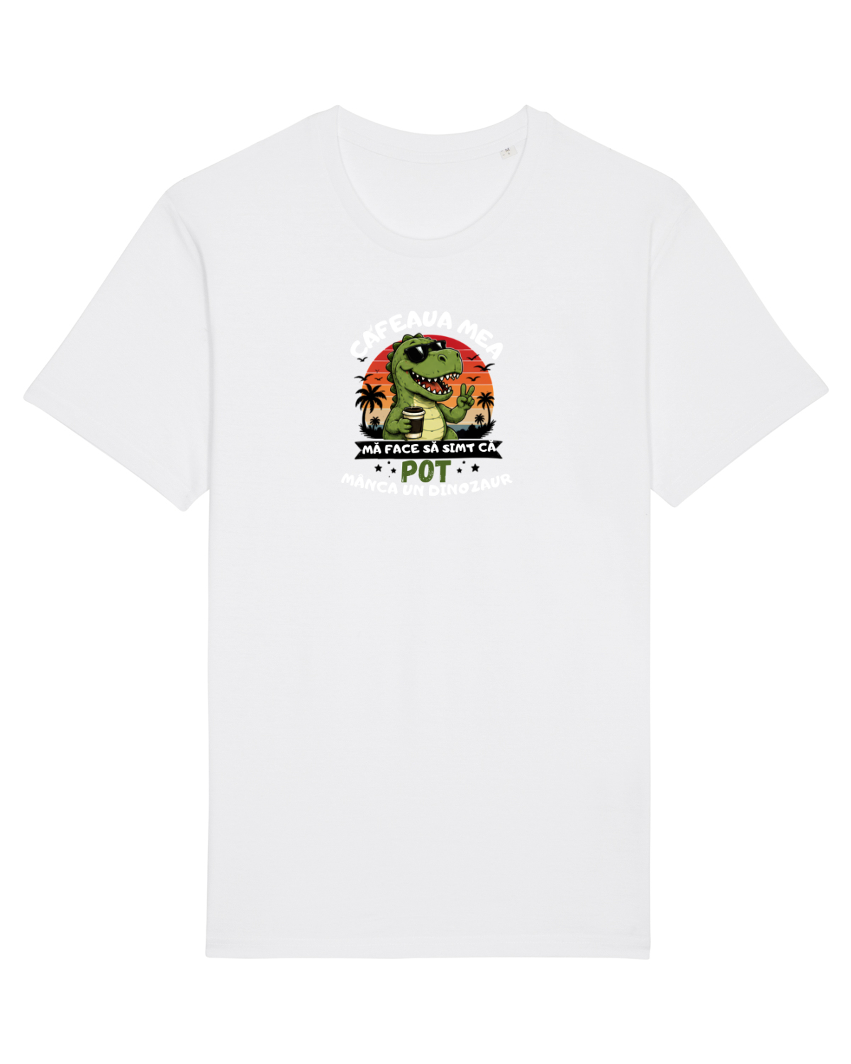 Tricou mânecă scurtă Unisex Rocker White