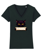 Nu îmi place fața ta! Tricou mânecă scurtă guler V Damă Evoker
