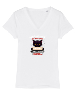 Filtru social  Tricou mânecă scurtă guler V Damă Evoker