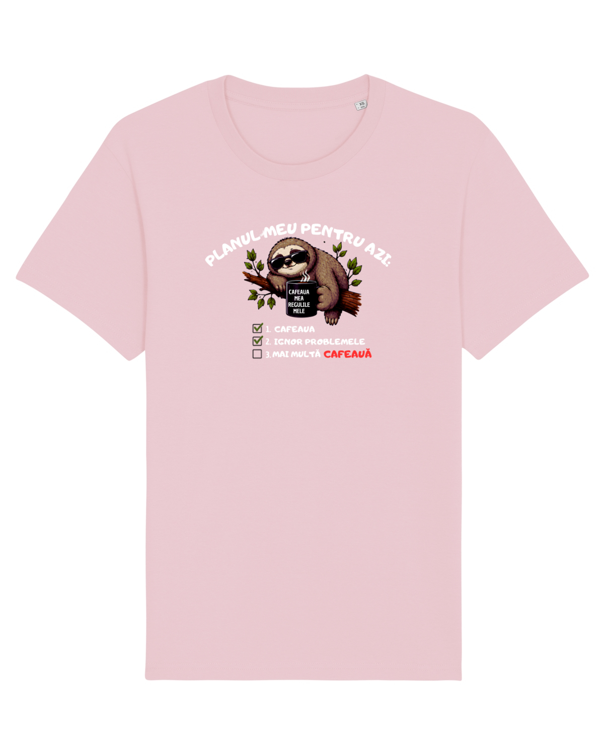Tricou mânecă scurtă Unisex Rocker Cotton Pink